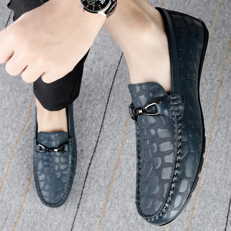 BAGE Gommino Loafers Unisex Black-5