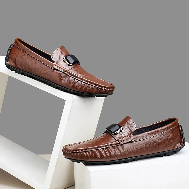 BAGE Gommino Loafers Men-1