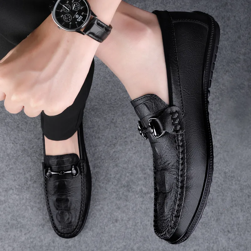 BAGE Gommino Loafers Unisex Brown-3