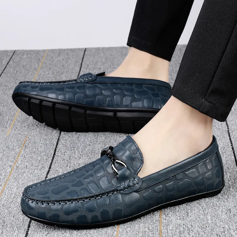 BAGE Gommino Loafers Unisex Black-2
