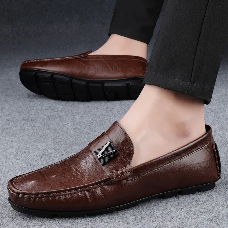 BAGE Gommino Loafers Men-10