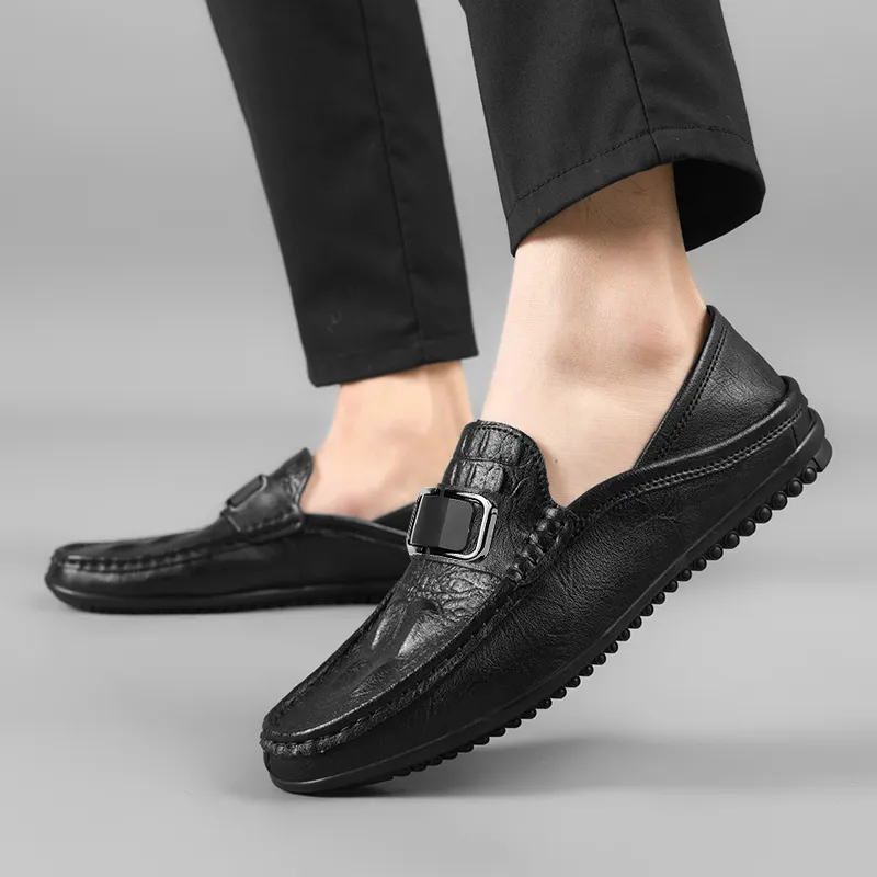 BAGE Gommino Loafers Unisex Blue-14