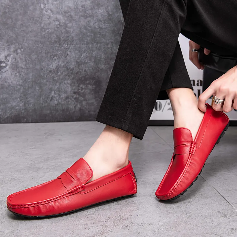 BAGE Gommino Loafers Unisex Black-3