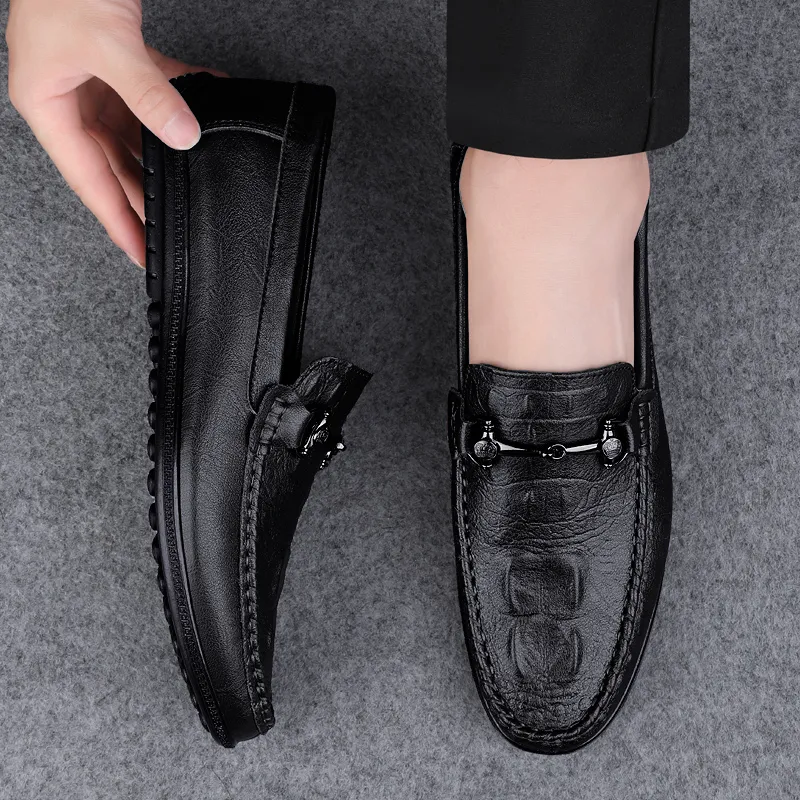 BAGE Gommino Loafers Unisex Brown-1