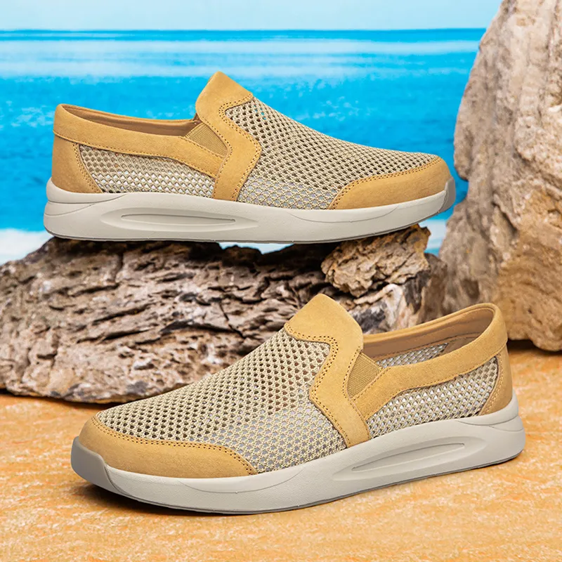 BAGE Non slip Lightweight Low Top Casual Shoes Men's-3