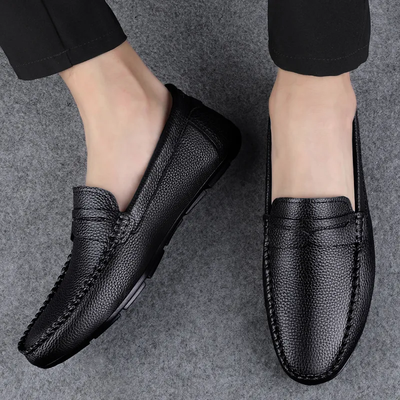 BAGE Gommino Loafers Unisex Brown-7