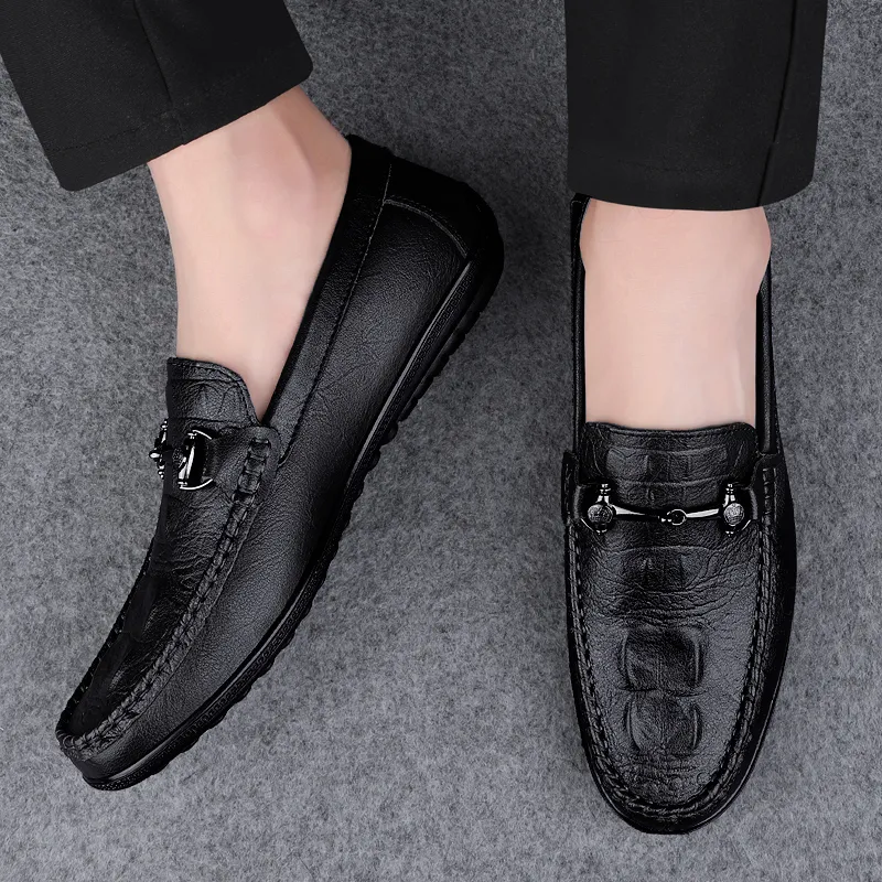 BAGE Gommino Loafers Unisex Brown-2