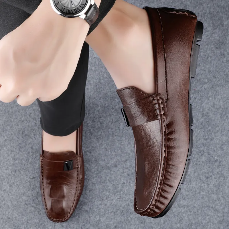 BAGE Gommino Loafers Men-11