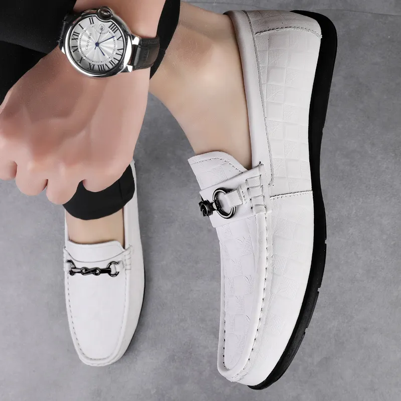 BAGE Gommino Loafers Unisex Black-4