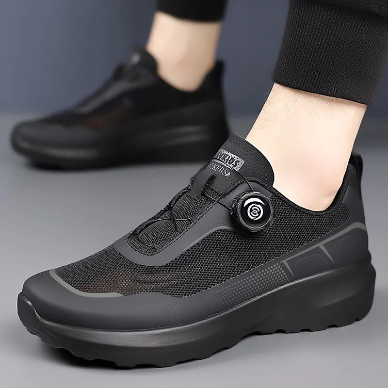 BAGE Breathable Height Increase Low Top Casual Shoes Men's-4