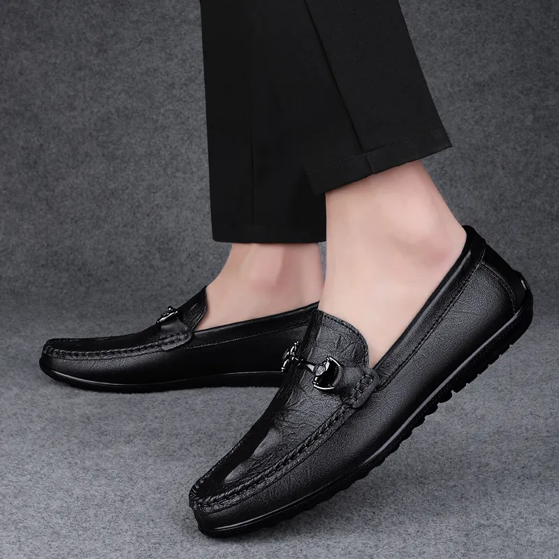 BAGE Gommino Loafers Unisex Brown-5