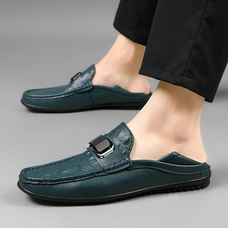 BAGE Gommino Loafers Unisex Blue-7