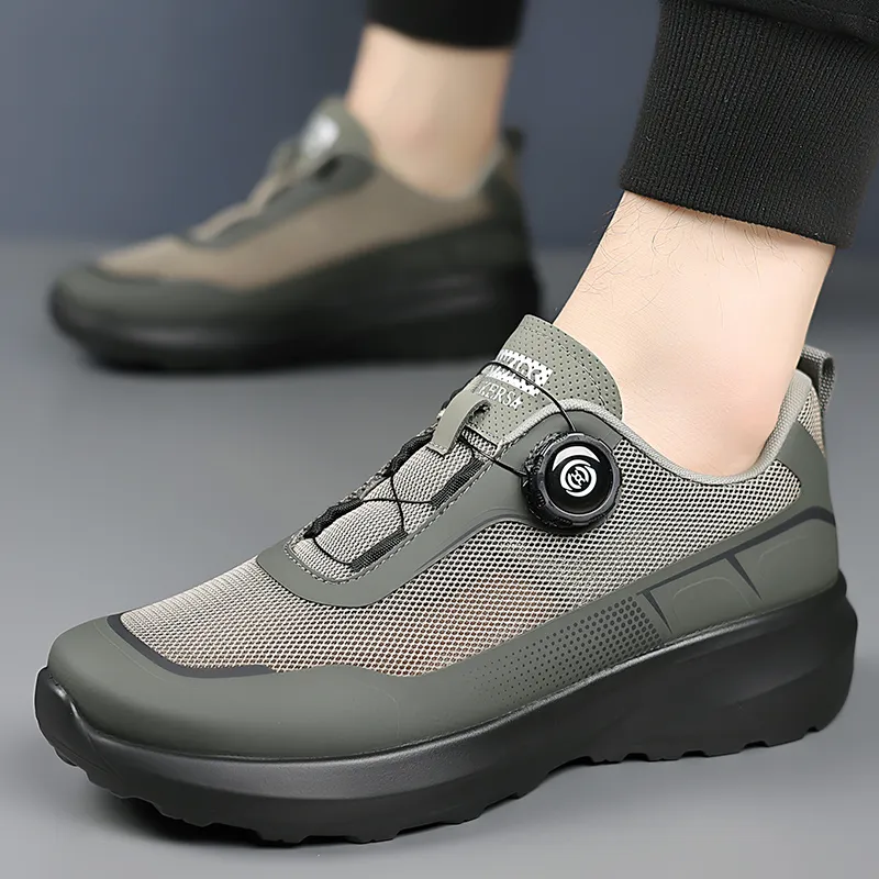 BAGE Breathable Height Increase Low Top Casual Shoes Men's-8