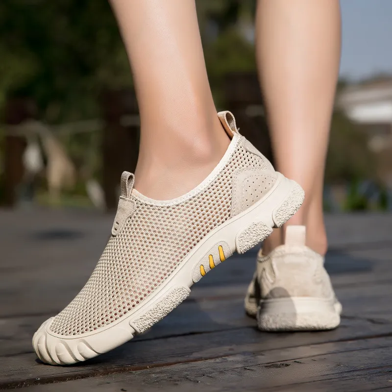 BAGE Slip Resistant And Breathable Low Top Casual Shoes Men's-10