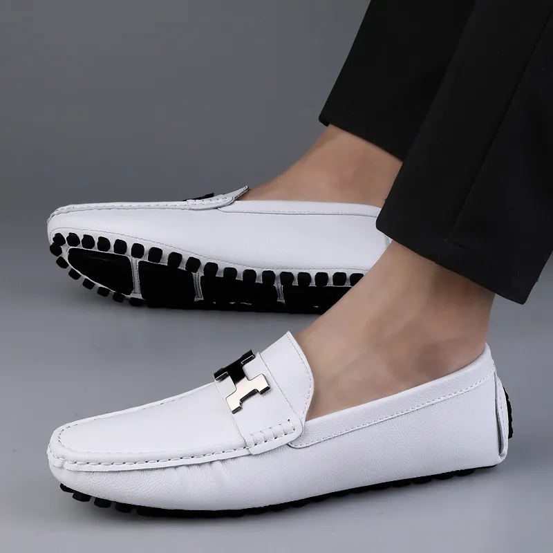 BAGE Gommino Loafers Men Black-4