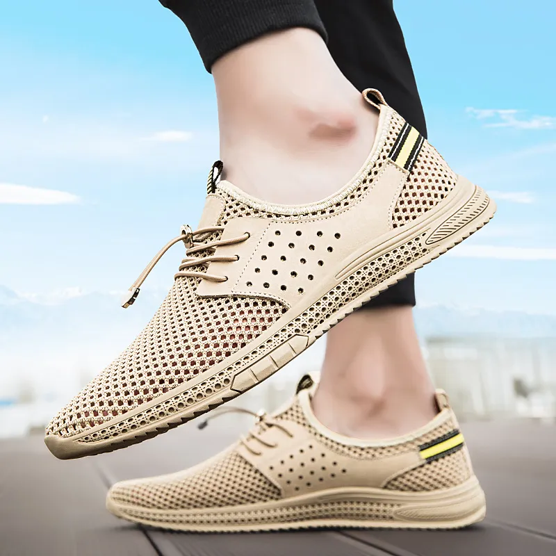 BAGE Breathable And Lightweight Low Top Casual Shoes Men's-1