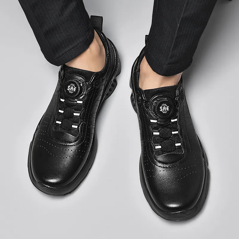 BAGE Anti Slip Wear Resistant Low Top Casual Shoes Unisex Black-4