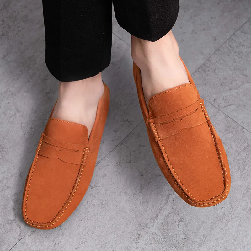 BAGE Gommino Loafers Men Black-5