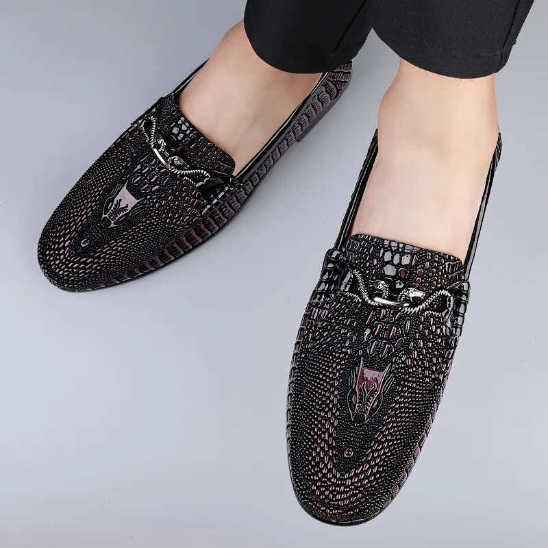 BAGE Gommino Loafers Unisex Black-3