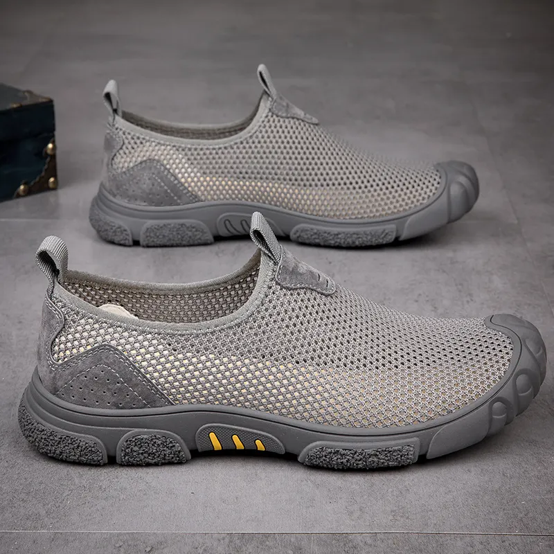 BAGE Slip Resistant And Breathable Low Top Casual Shoes Men's-1