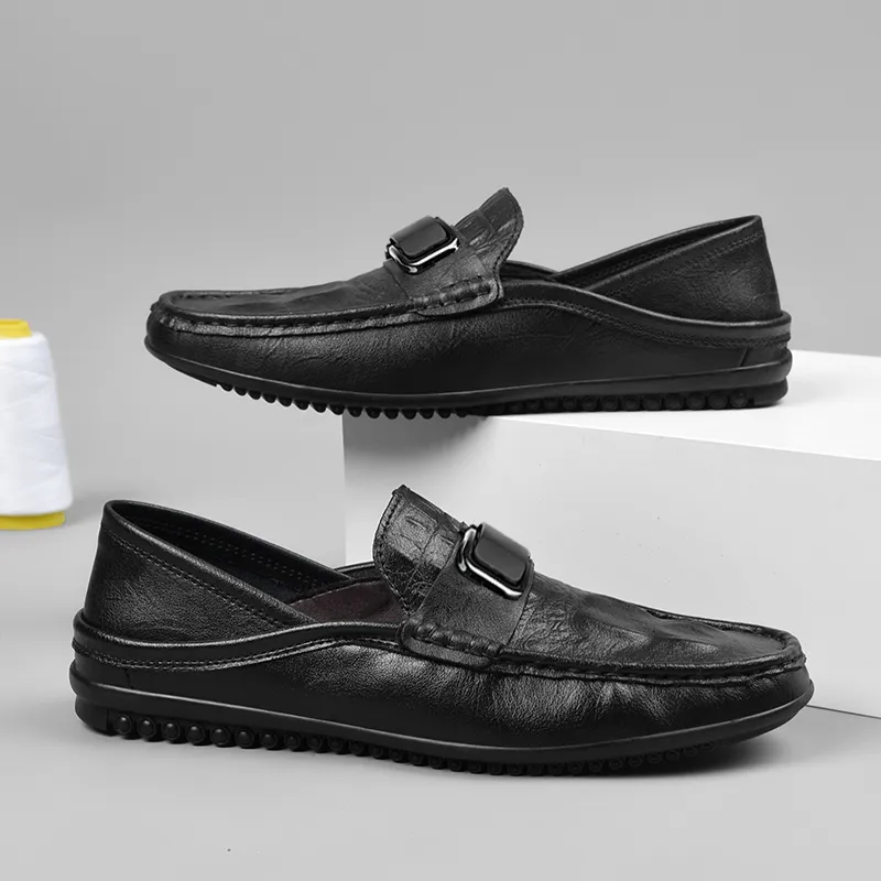 BAGE Gommino Loafers Unisex Blue-16