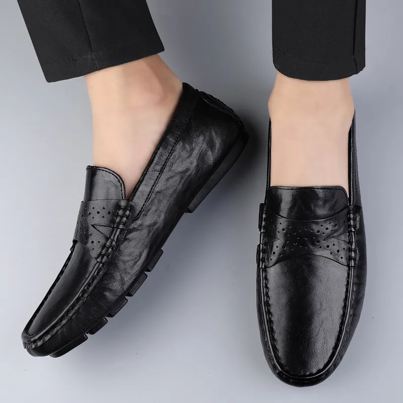 BAGE Gommino Loafers Unisex Brown-2