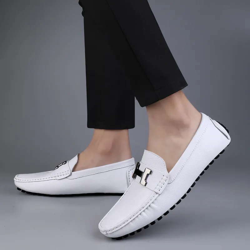 BAGE Gommino Loafers Men Black-5