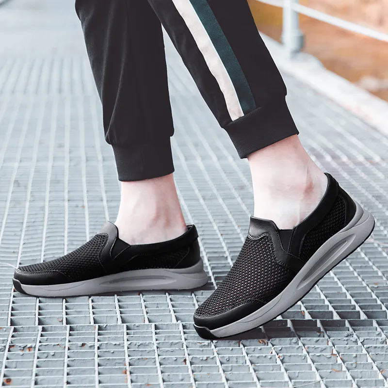 BAGE Non slip Lightweight Low Top Casual Shoes Men's-17