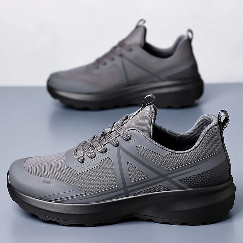 BAGE Abrasion Resistant Height Increasing Slip Resistant Low Top Casual Shoes Men's-11