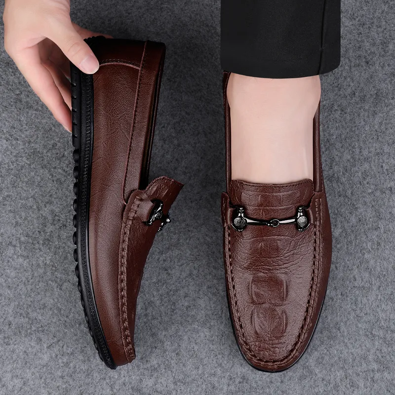 BAGE Gommino Loafers Unisex Brown-7