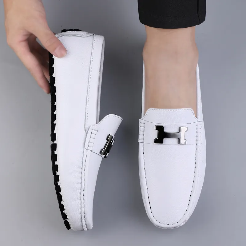BAGE Gommino Loafers Men Black-1
