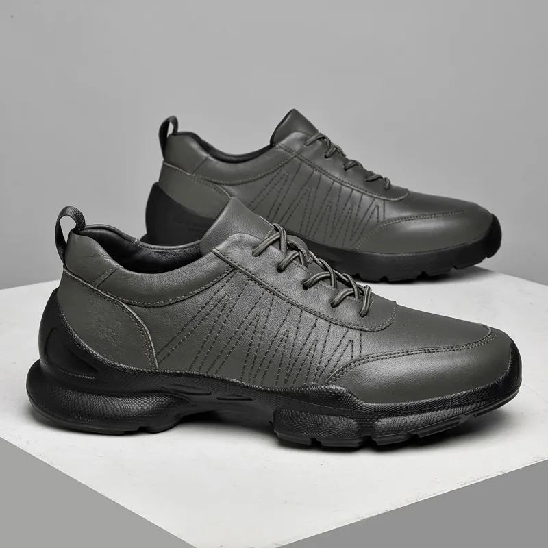 BAGE Abrasion Resistant Height Increasing Low Top Casual Shoes Unisex-8