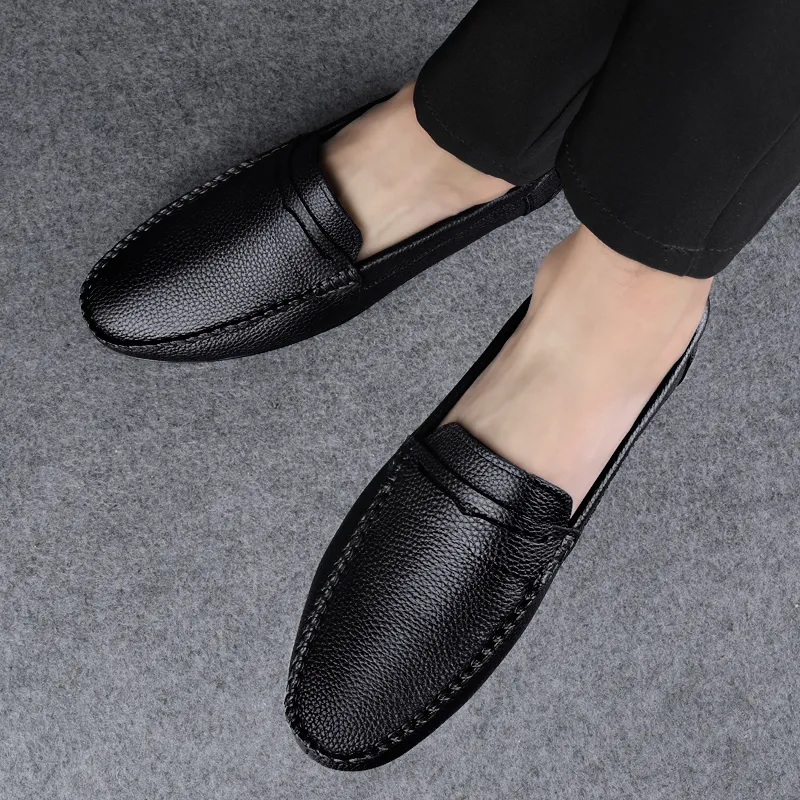 BAGE Gommino Loafers Unisex Brown-9
