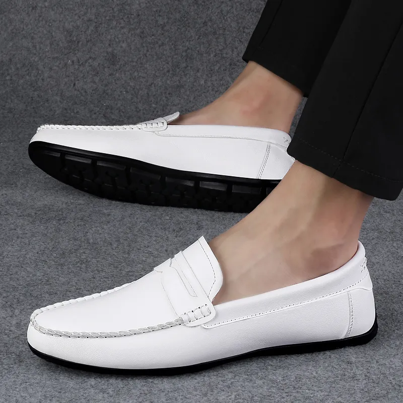 BAGE Gommino Loafers Unisex Brown-1