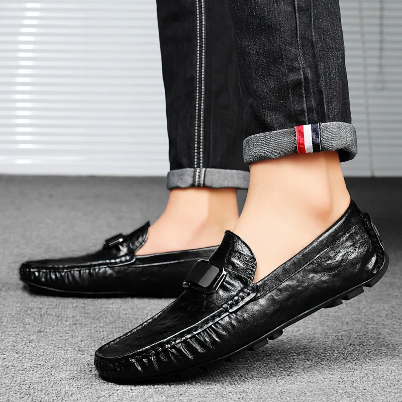 BAGE Gommino Loafers Men-10