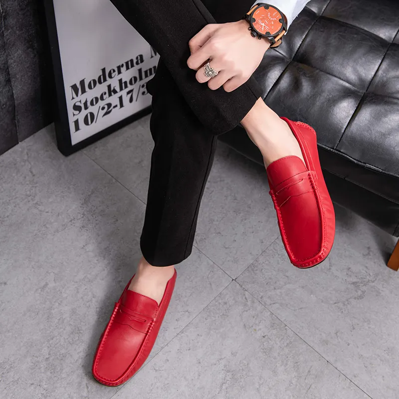 BAGE Gommino Loafers Unisex Black-5