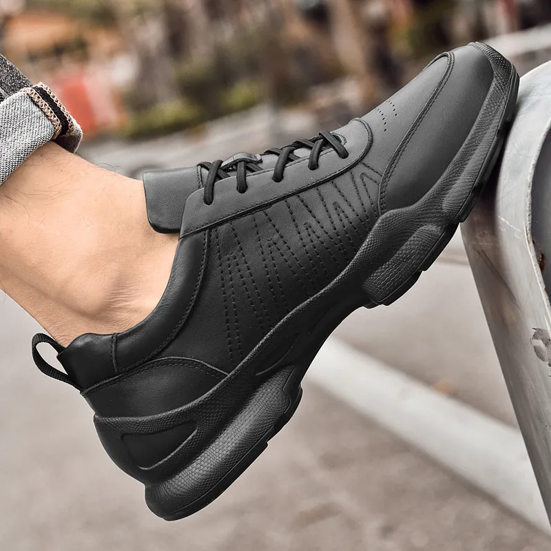 BAGE Abrasion Resistant Height Increasing Low Top Casual Shoes Unisex-5
