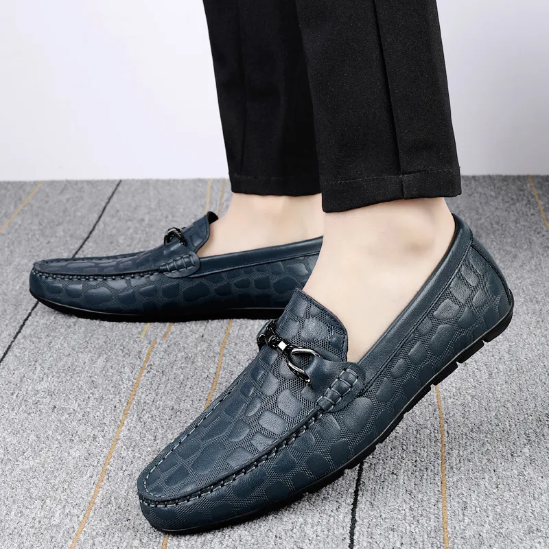 BAGE Gommino Loafers Unisex Black-1