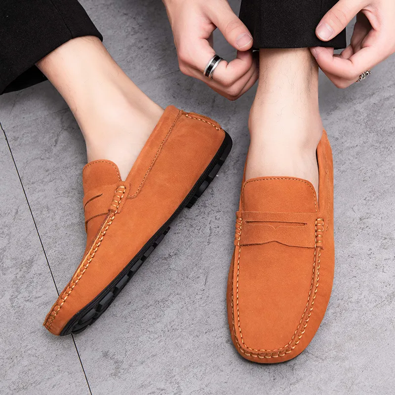 BAGE Gommino Loafers Men Black-1