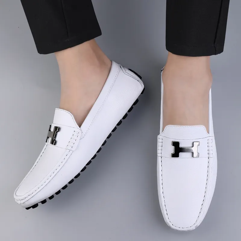 BAGE Gommino Loafers Men Black-2