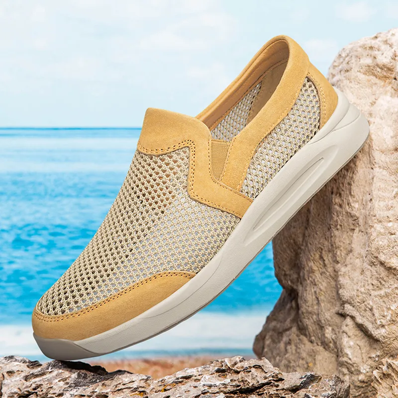 BAGE Non slip Lightweight Low Top Casual Shoes Men's-2