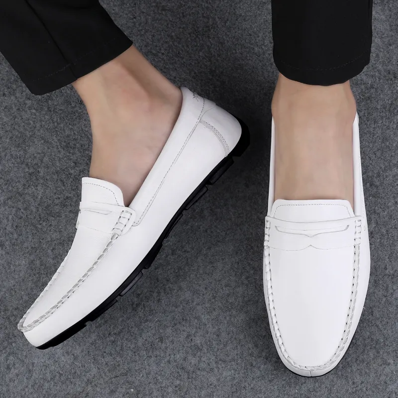 BAGE Gommino Loafers Unisex Brown-4