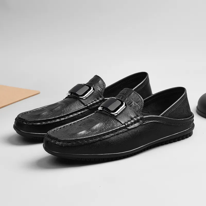 BAGE Gommino Loafers Unisex Blue-17