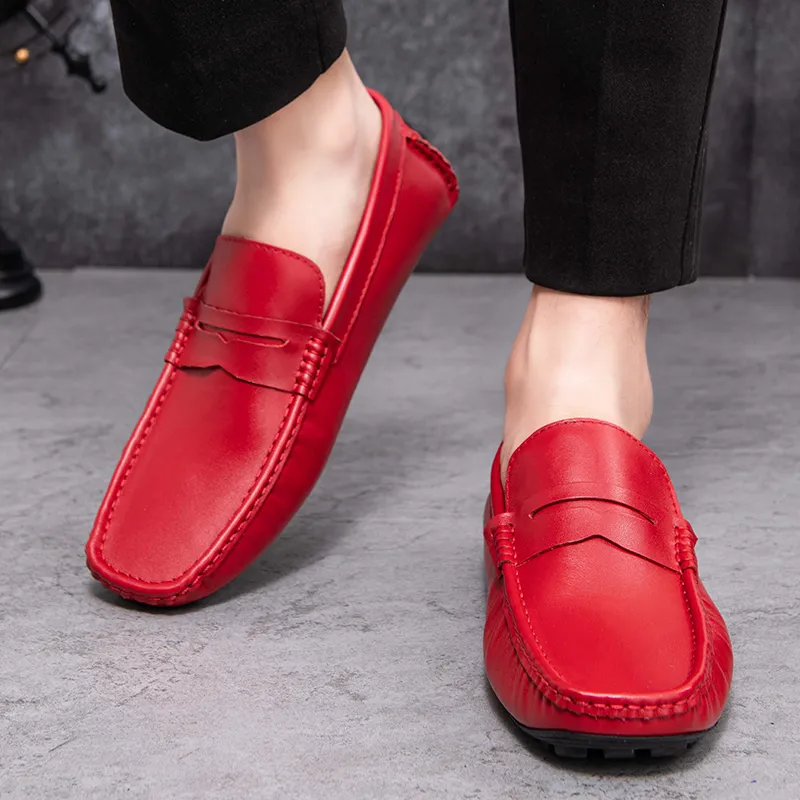 BAGE Gommino Loafers Unisex Black-1