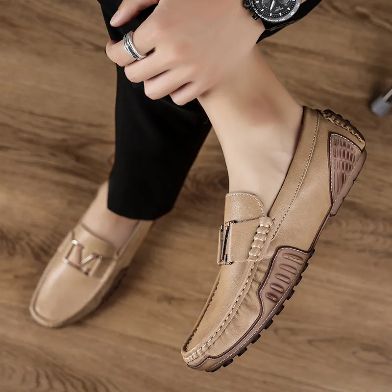 BAGE Gommino Loafers Men-17