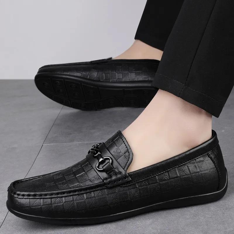 BAGE Gommino Loafers Unisex Black-10