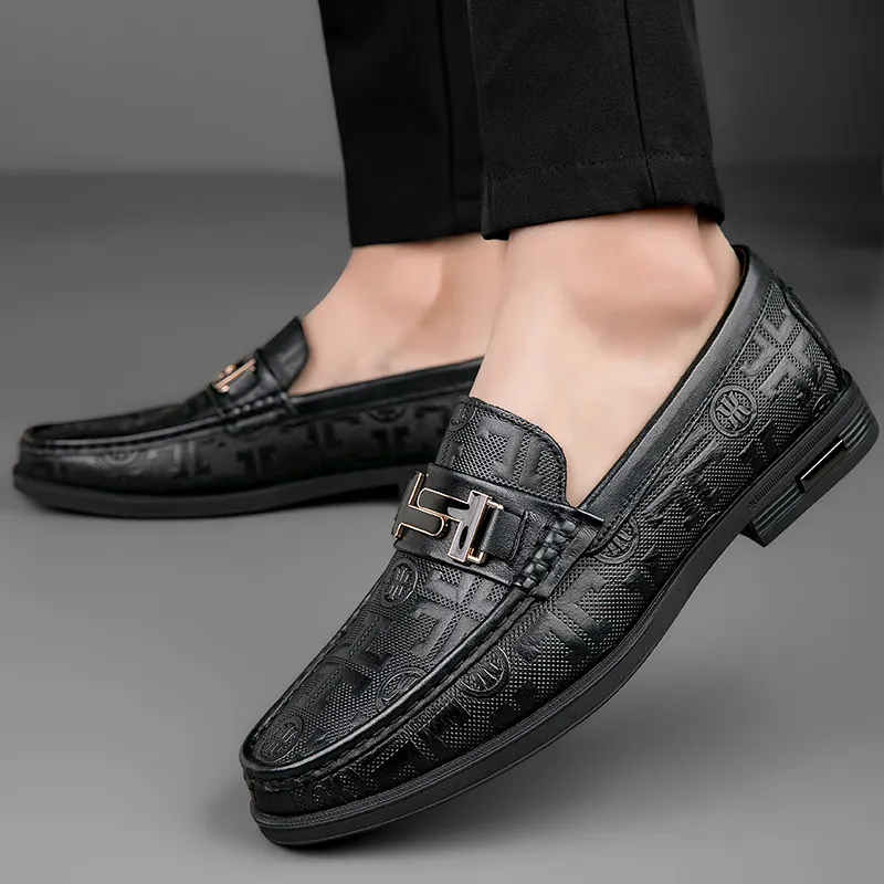 BAGE Men's Casual Shoes Unisex Black-8