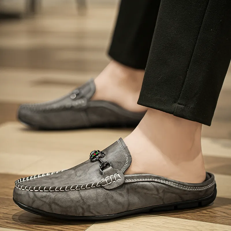 BAGE Gommino Loafers Unisex Brown-6