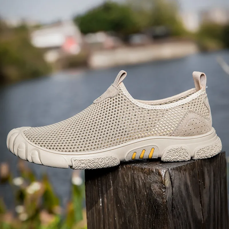 BAGE Slip Resistant And Breathable Low Top Casual Shoes Men's-6