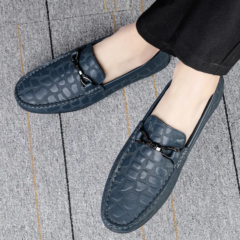 BAGE Gommino Loafers Unisex Black-3